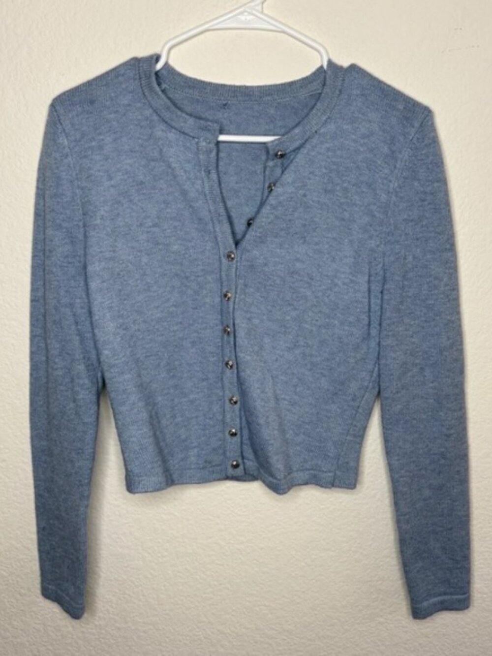 Light Blue Button Cardigan